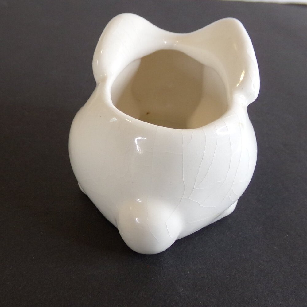 Bunny Rabbit Ceramic Planter Holder Container Spain White - Picture 4 of 10